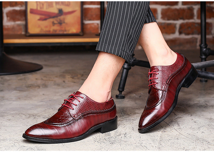 New Spring Men's Business Oxfords Leather Shoes
