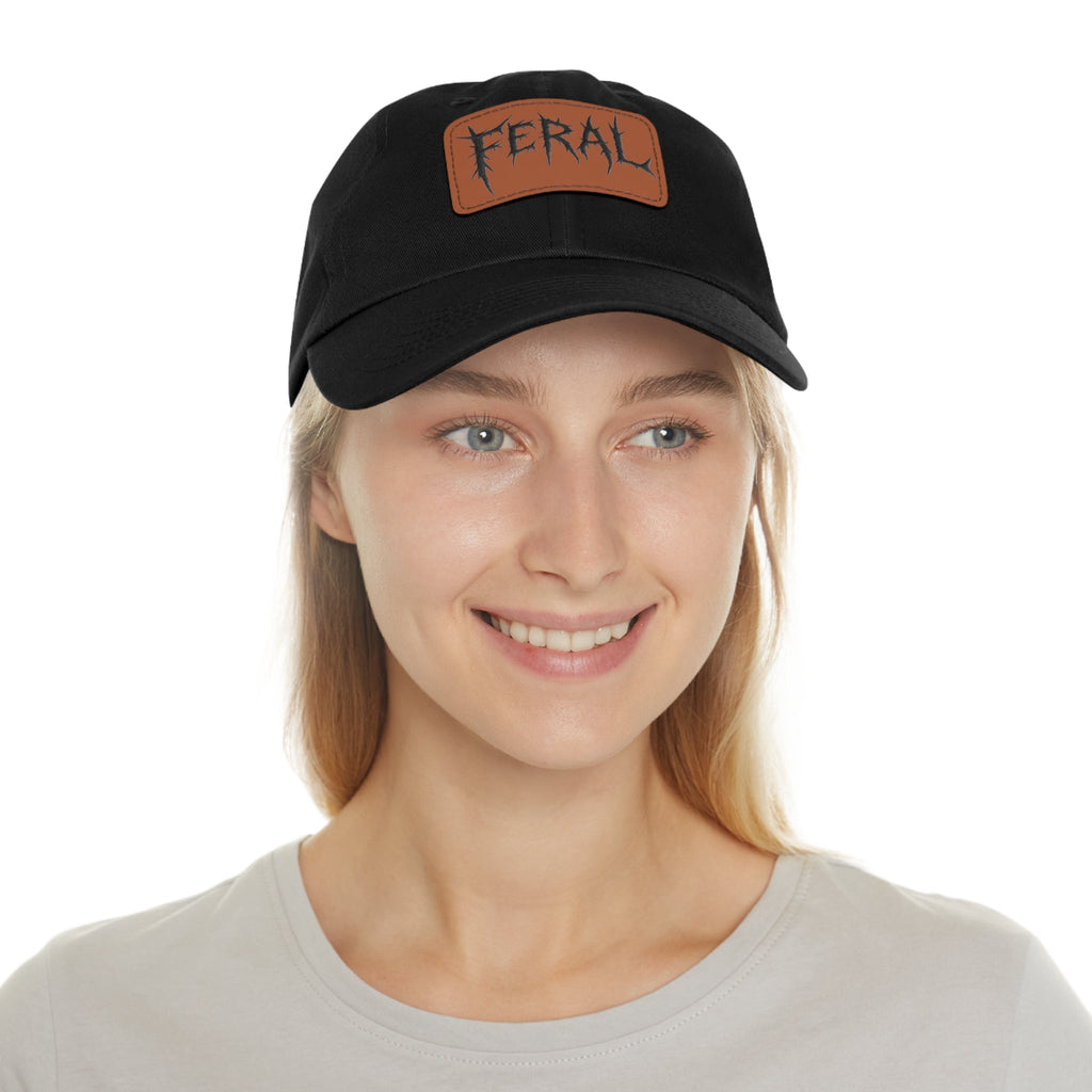 FERAL Embroidered Leather Patch Hat – Trash Cult Supply Co.
