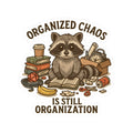 Organized Chaos Raccoon Sticker – ADHD Funny Kiss Cut Vinyl Decal – Trash Cult Supply Co.
