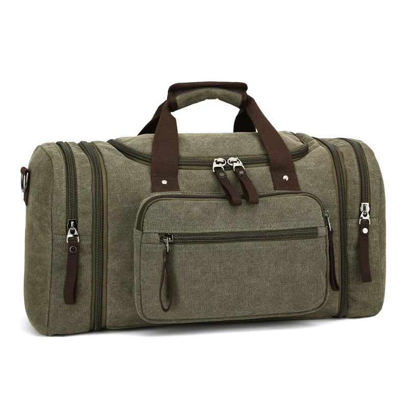 Canvas Travel Duffel Bag - Portable Messenger Bag for Outdoor & Travel
