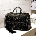 Women's Rhinestone Shoulder Bag - Personalized Rivet Handbag