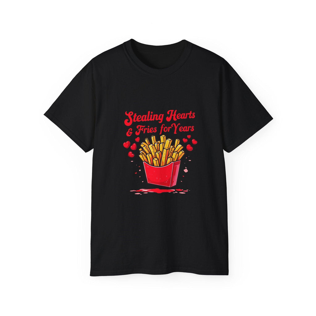 Stealing Hearts and Fries Unisex Ultra Cotton Tee