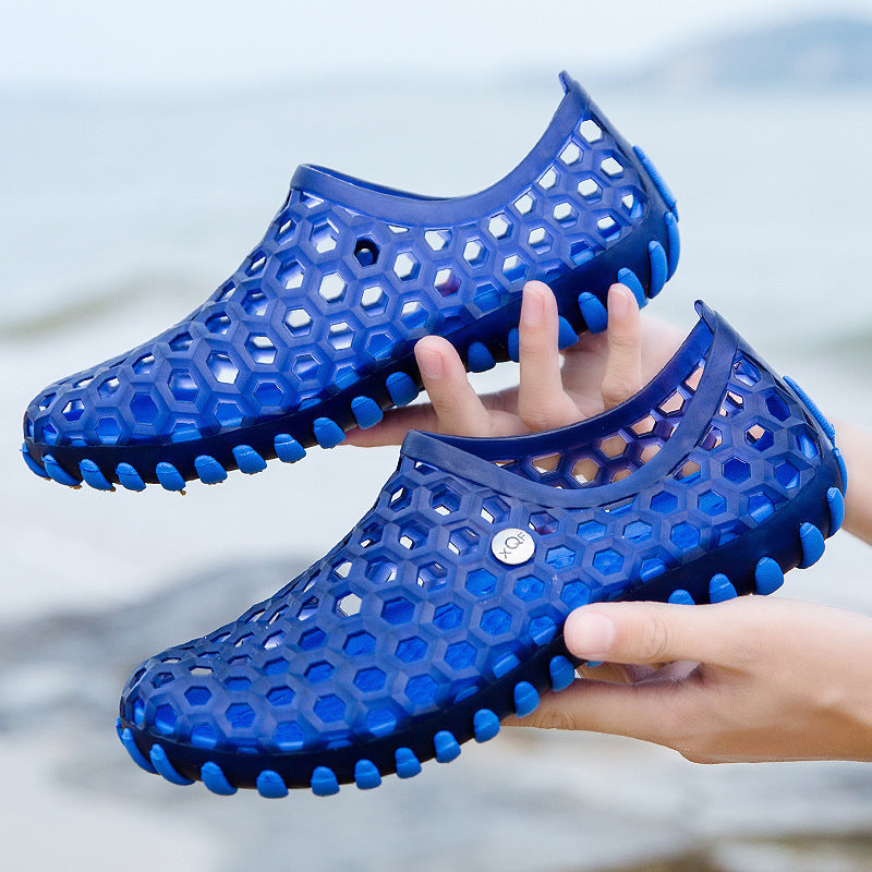 Summer Korean New Style Hollow Beach Flip Flops Breathable