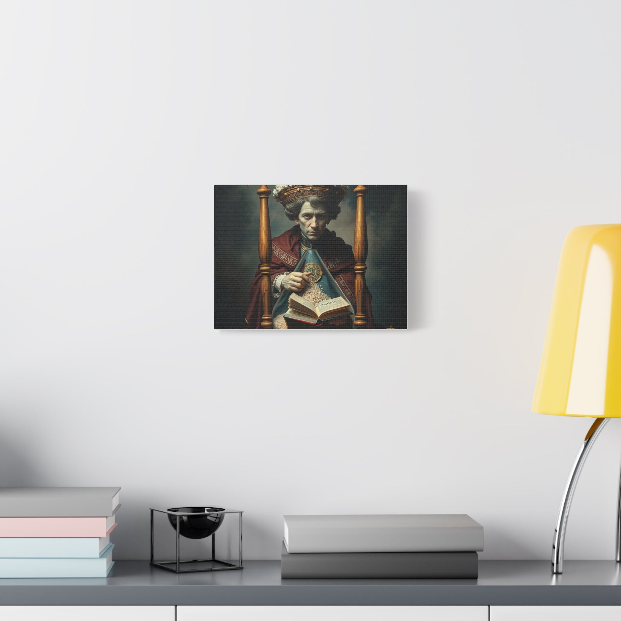 Canvas Wall Art, Royal King Artwork, Vintage Decor, Unique Gift, Home Wall Decoration, Art Lovers Gift