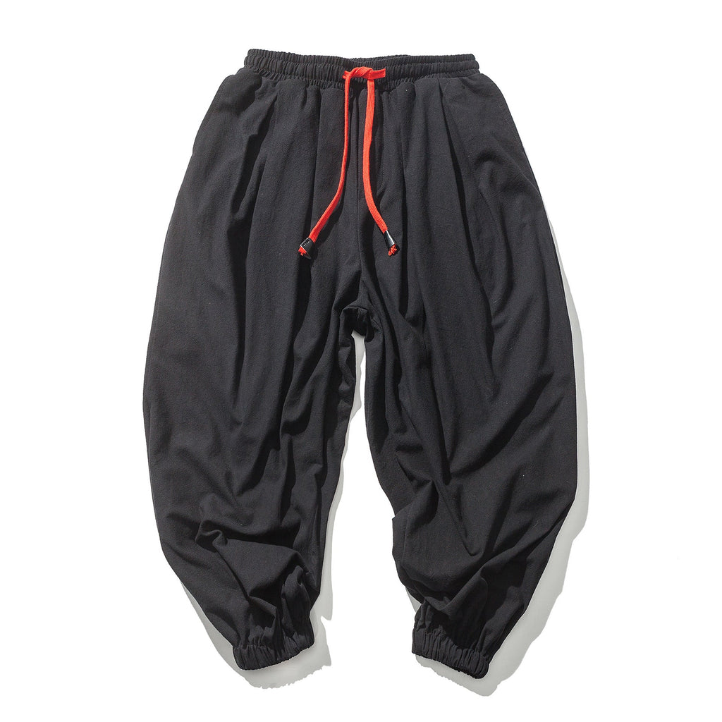 Men's Four Seasons Cotton Loose Hanging Gear Men Flying Squirrel Joggers