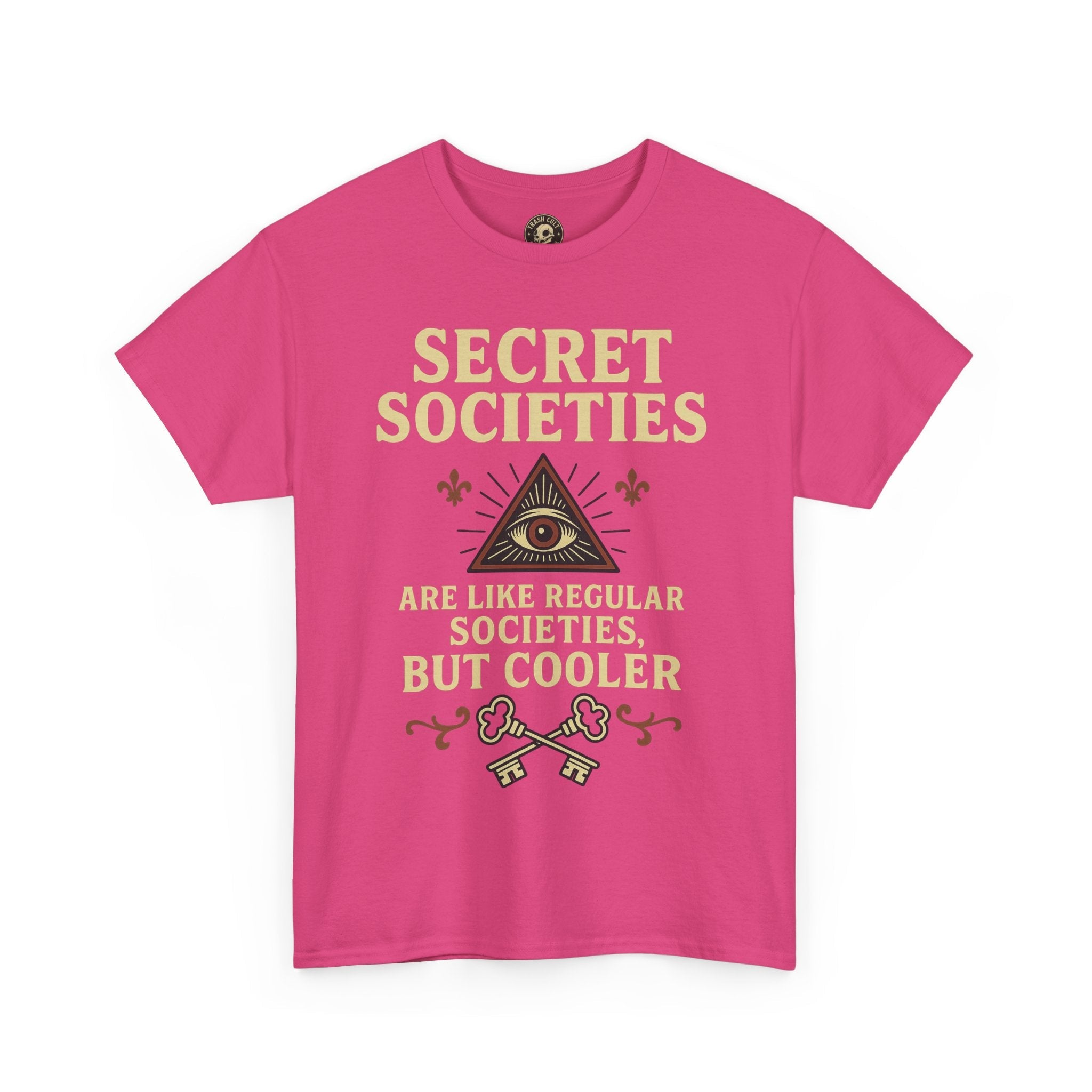 Secret Societies Shirt – Illuminati Eye Graphic Tee – Gildan 5000 Soft Cotton – Trash Cult Vintage Design