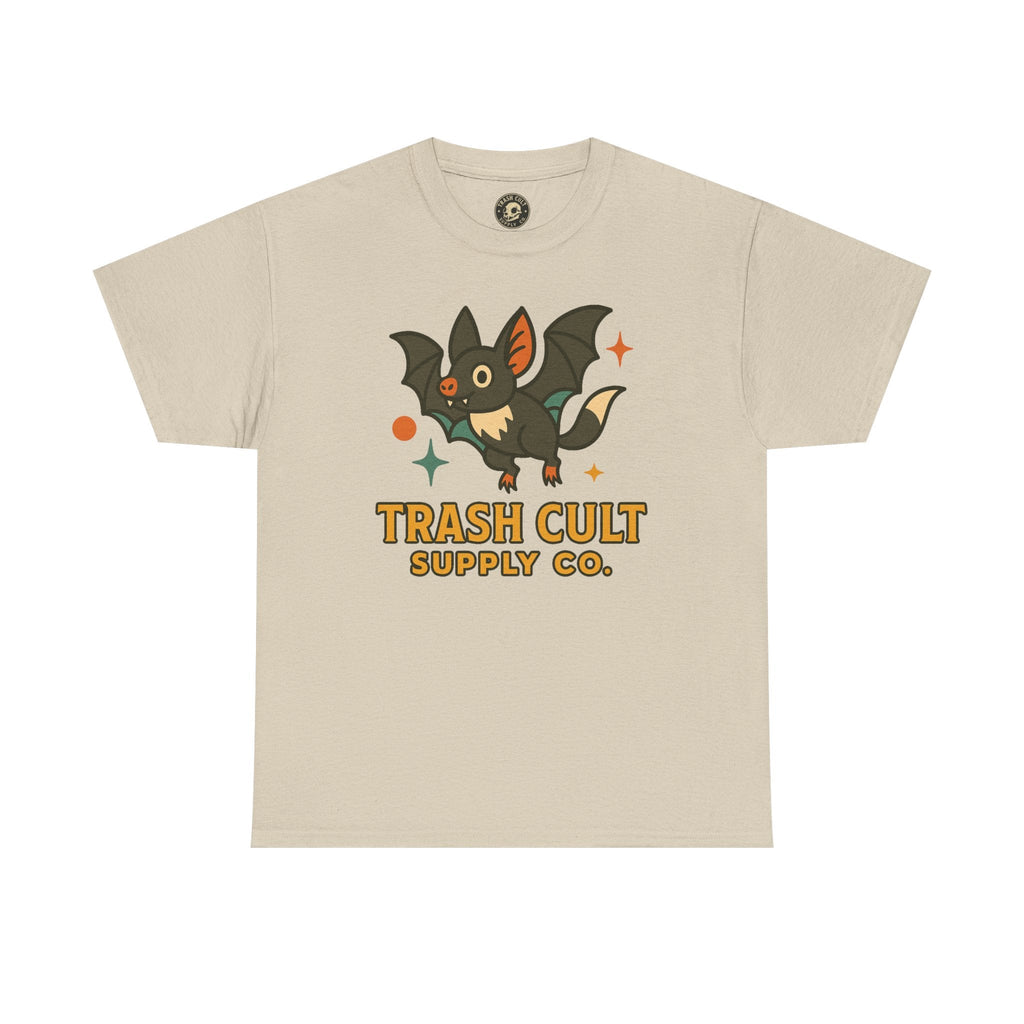 Trash Cult Supply Co. Unisex Heavy Cotton Tee - Fun Graphic Tee for Casual Wear, Perfect Gift for Bat Lovers, Halloween T-Shirt, [...]