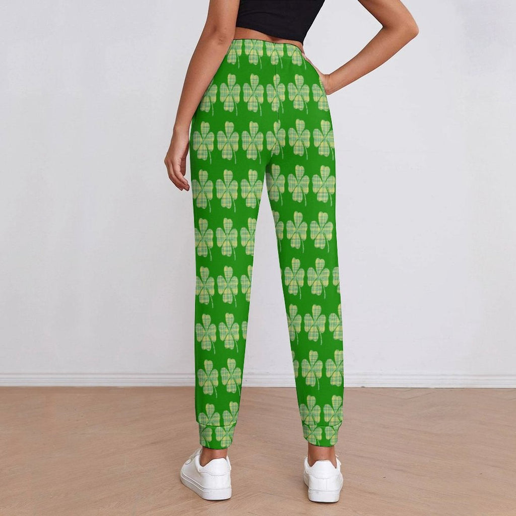 Munsieur St. Patrick's Day Collection Women's Shamrock Leggings overnights