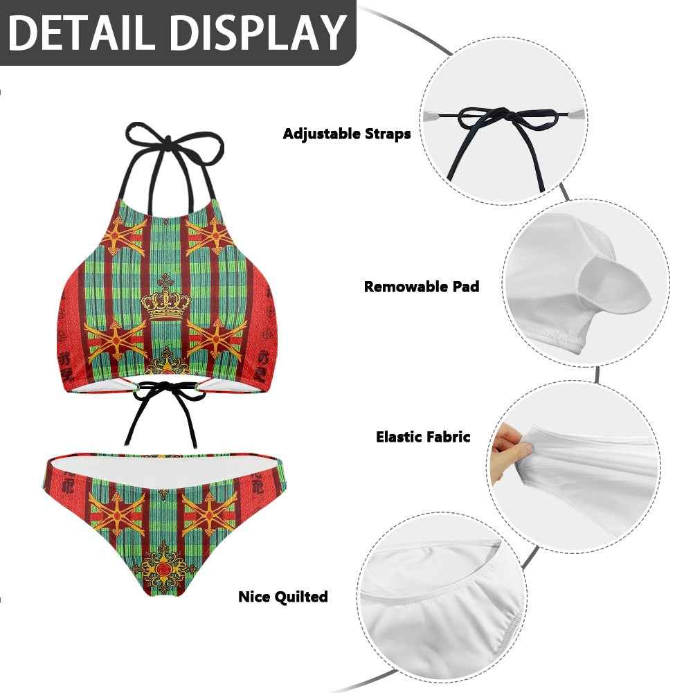Women's Wrapped Chest Bikini - Two Piece Swimsuit for Beach & Pool
