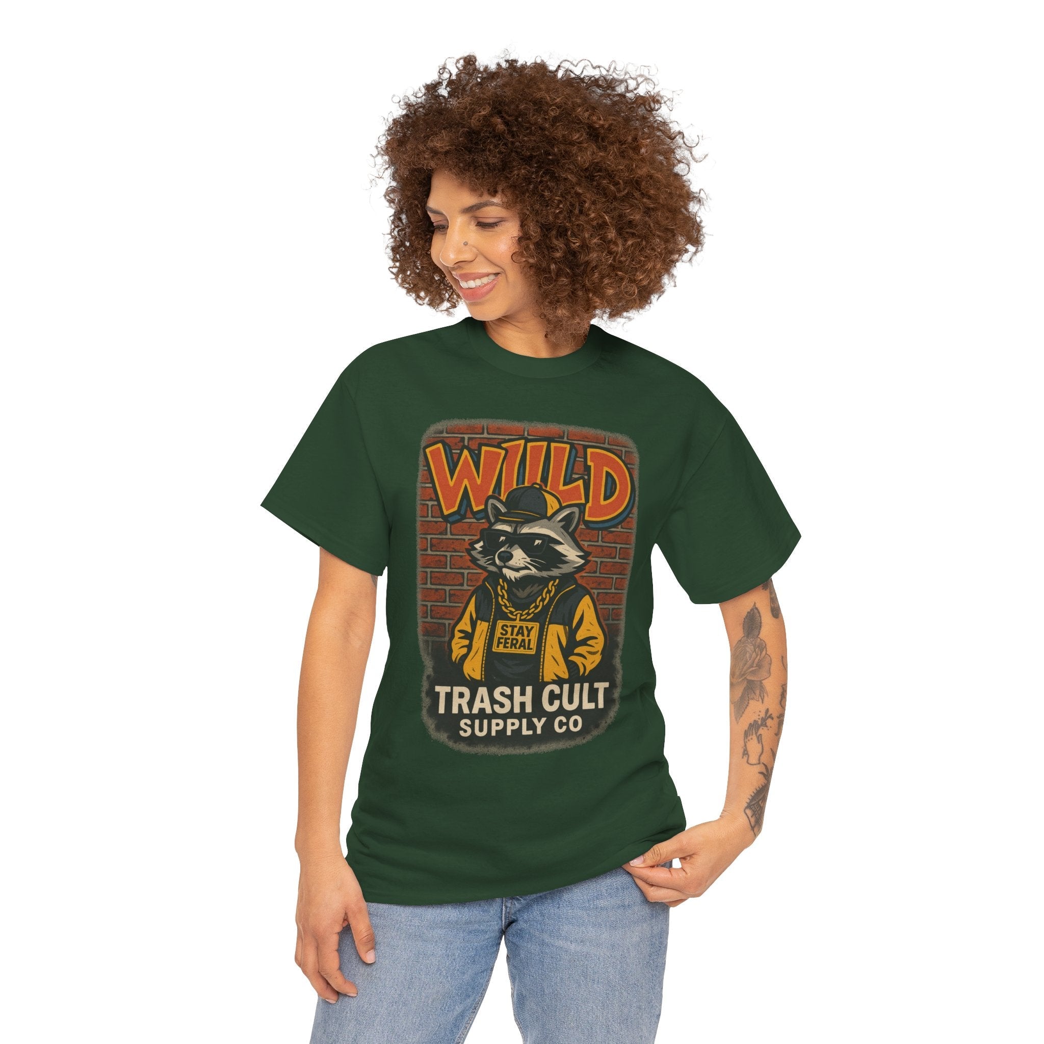 Wild Trash Cult Unisex Tee, Retro Animal T-Shirt, Graphic Tee, Eco-Conscious Apparel, Gift for Nature Lovers, Casual Streetwear