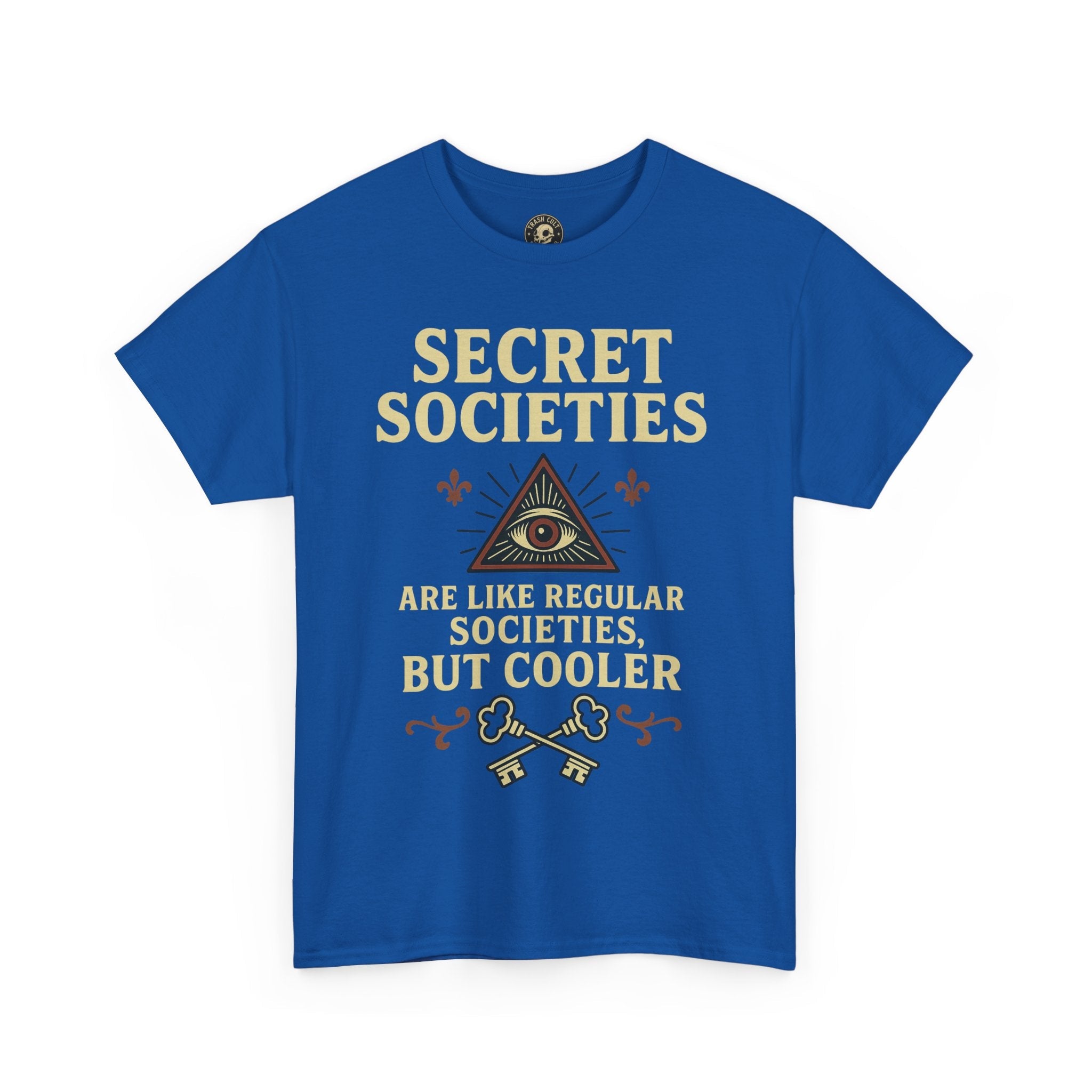 Secret Societies Shirt – Illuminati Eye Graphic Tee – Gildan 5000 Soft Cotton – Trash Cult Vintage Design