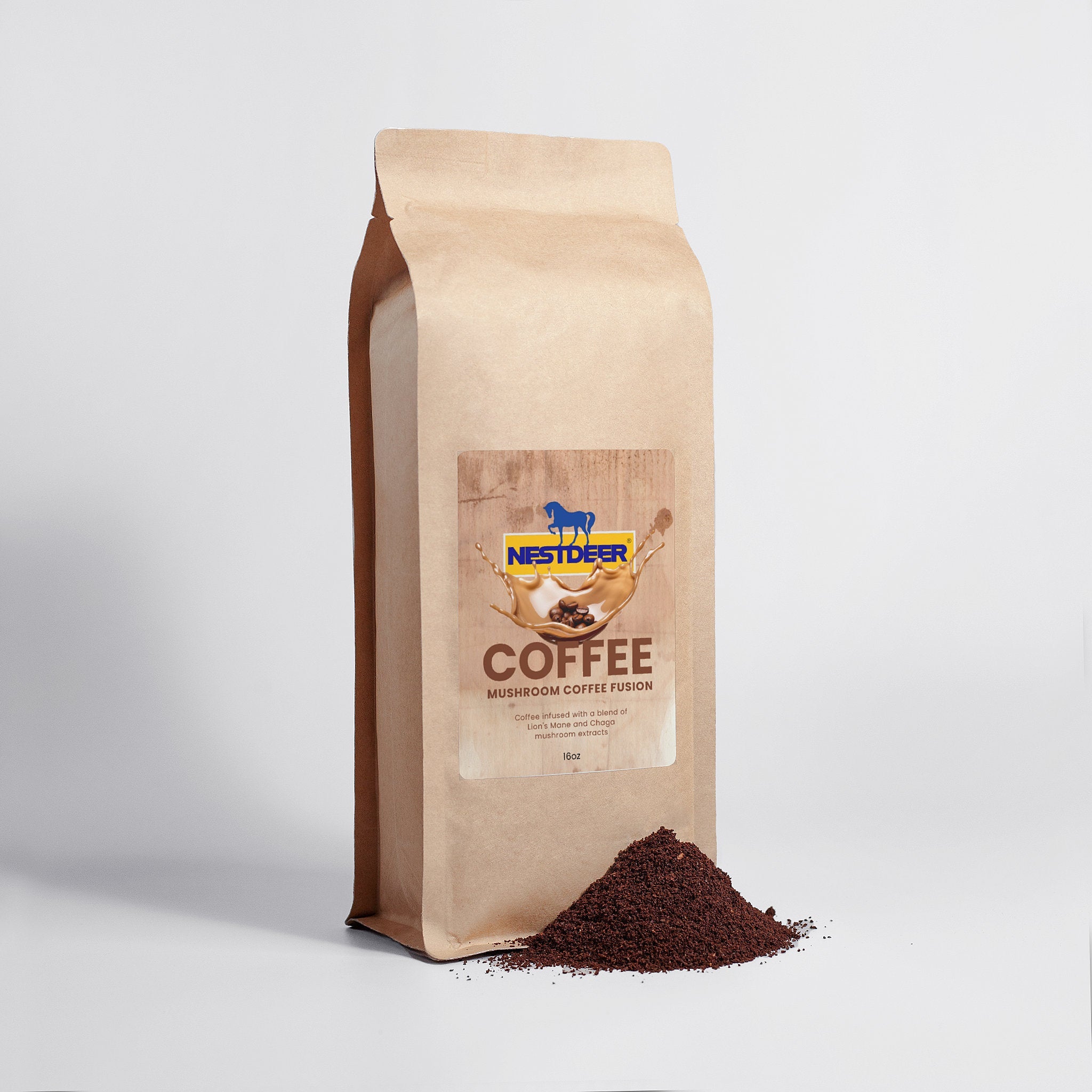 Mushroom Coffee Fusion - Lion’s Mane & Chaga 16oz