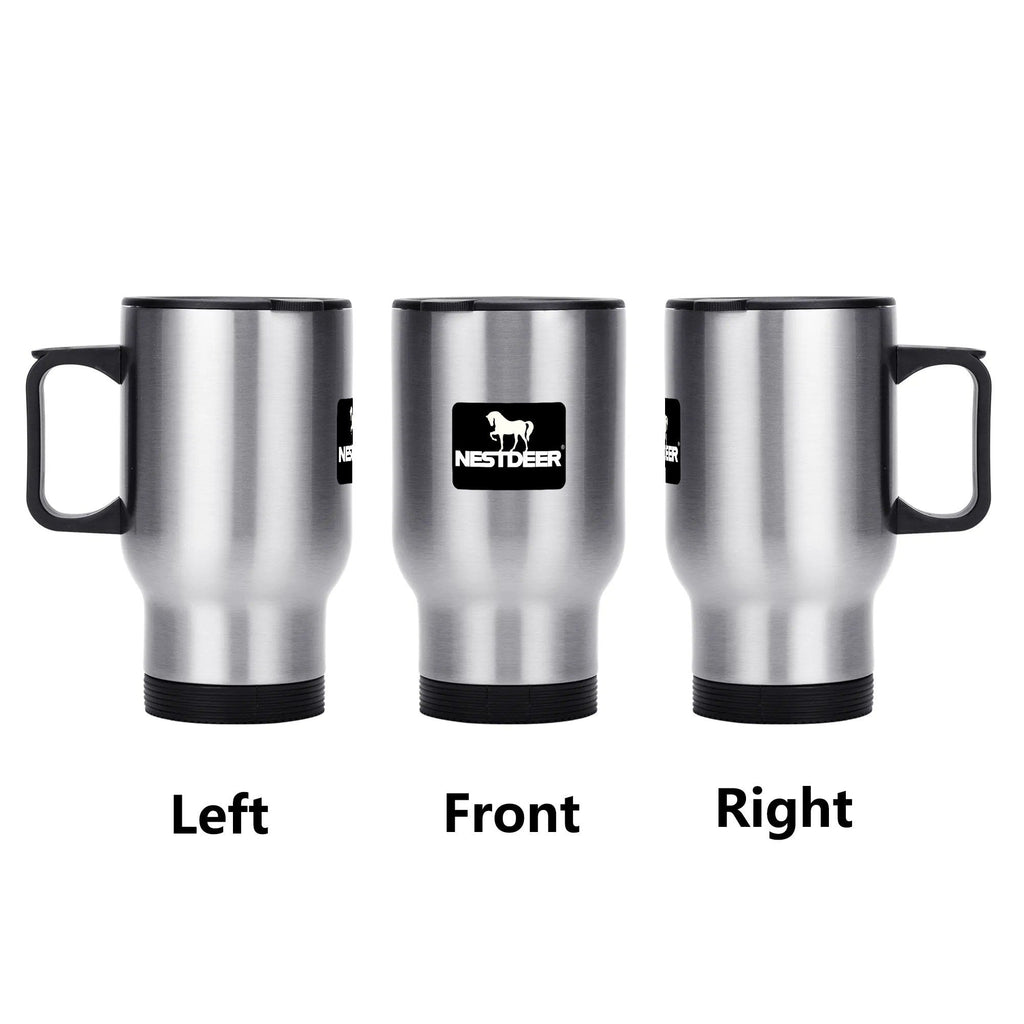 Stainless Steel Travel Coffee Mug (14 oz)