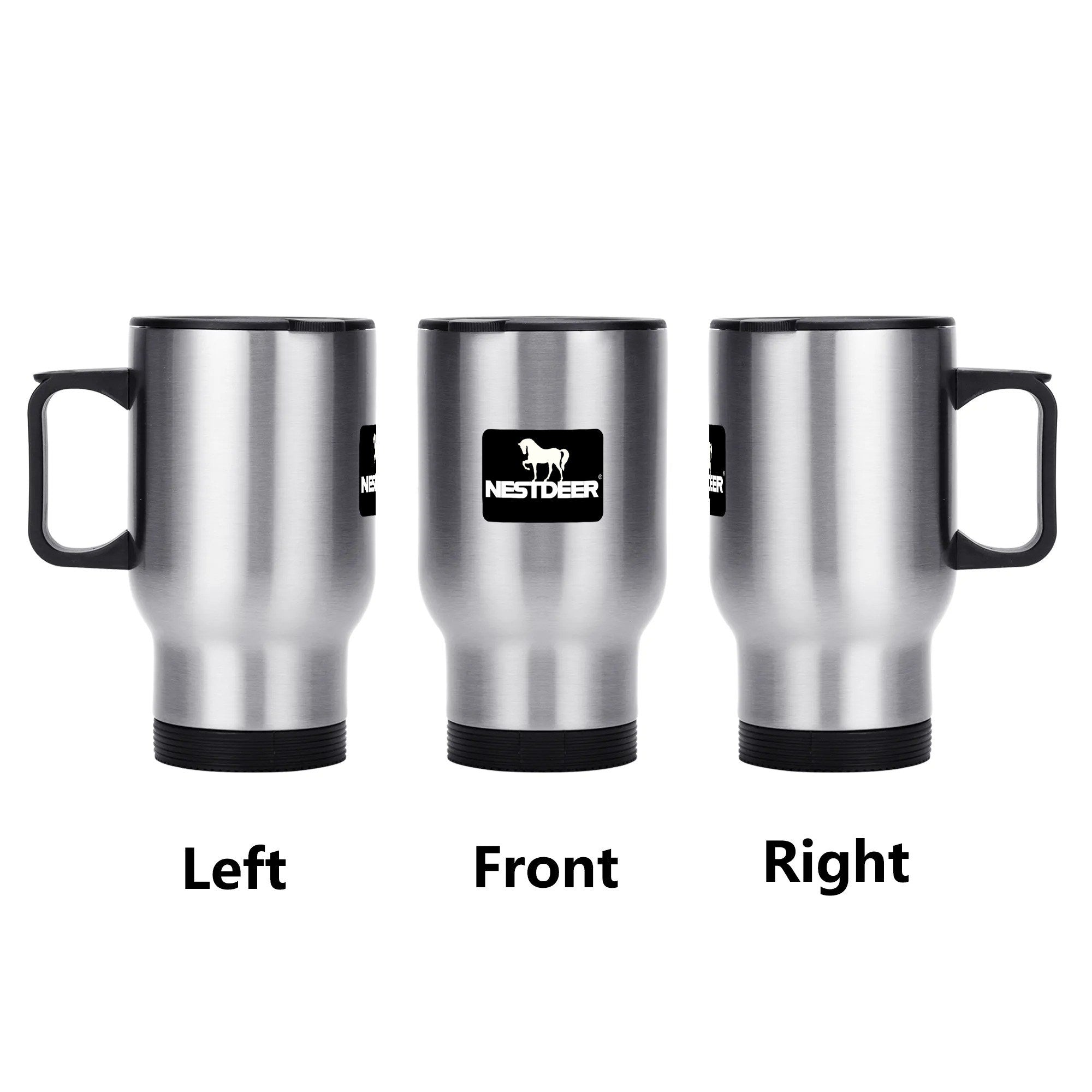 Stainless Steel Travel Coffee Mug (14 oz)