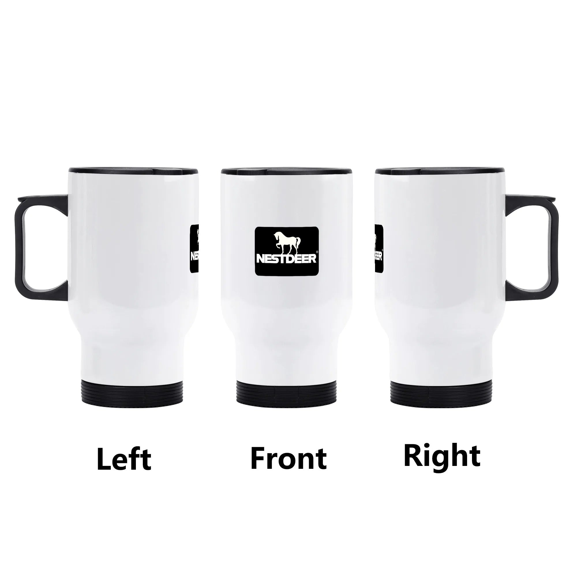 Stainless Steel Travel Coffee Mug (14 oz)
