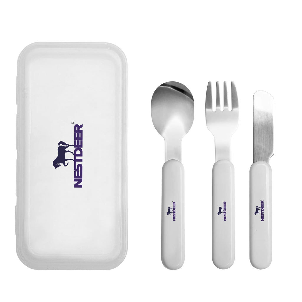 Personalized Stainless Steel Travel Utensils Set Cutlery Set with Case
