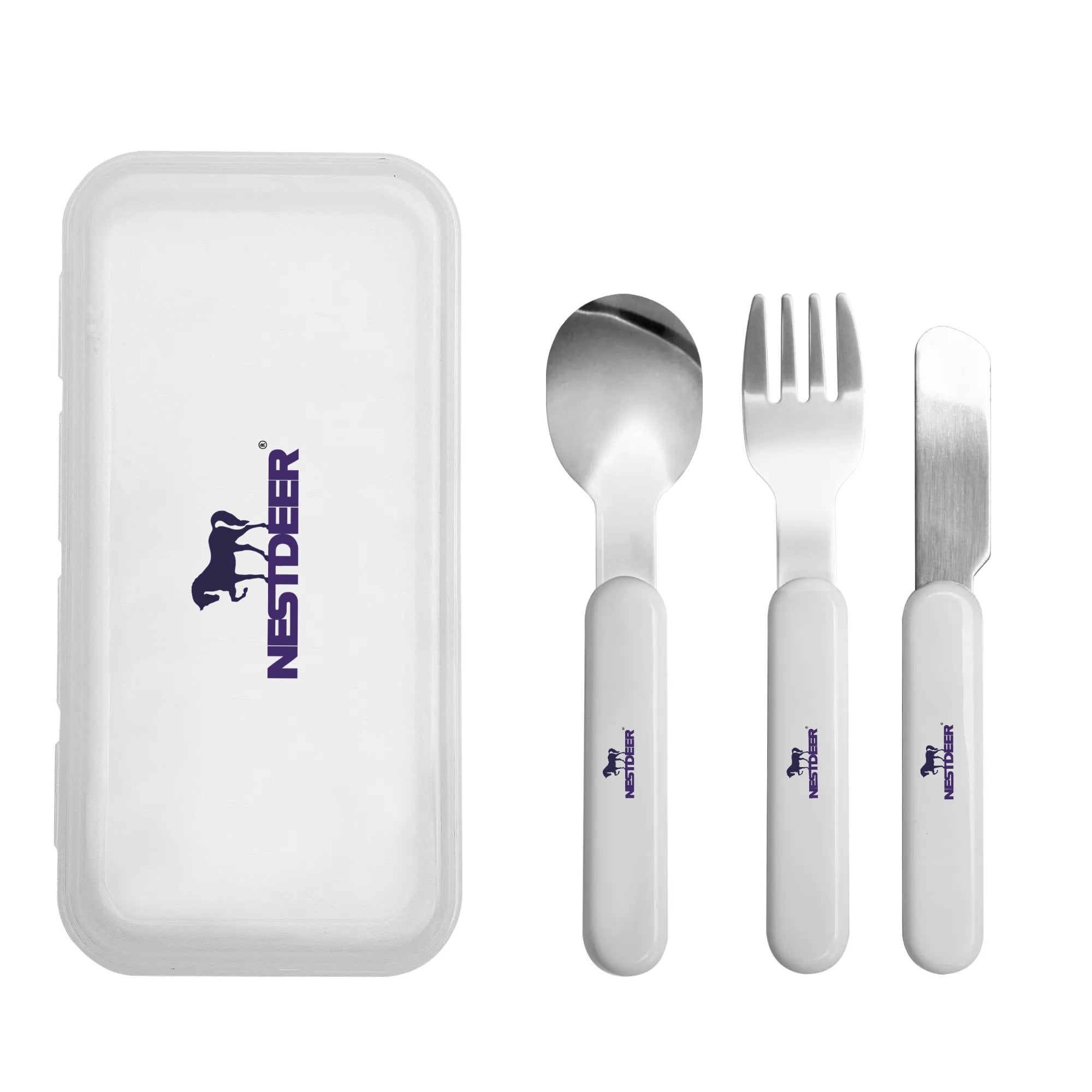 Personalized Stainless Steel Travel Utensils Set Cutlery Set with Case