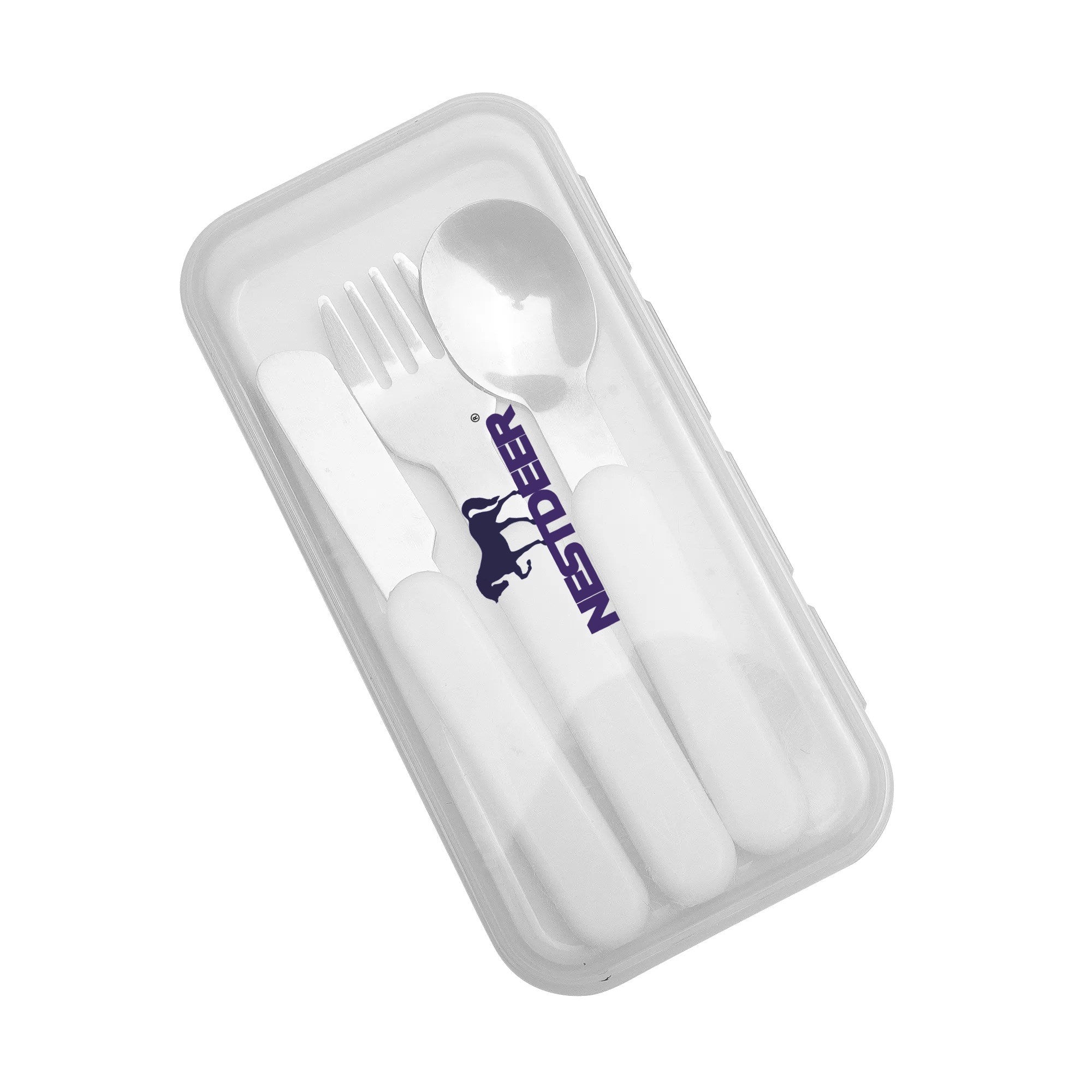 Personalized Stainless Steel Travel Utensils Set Cutlery Set with Case