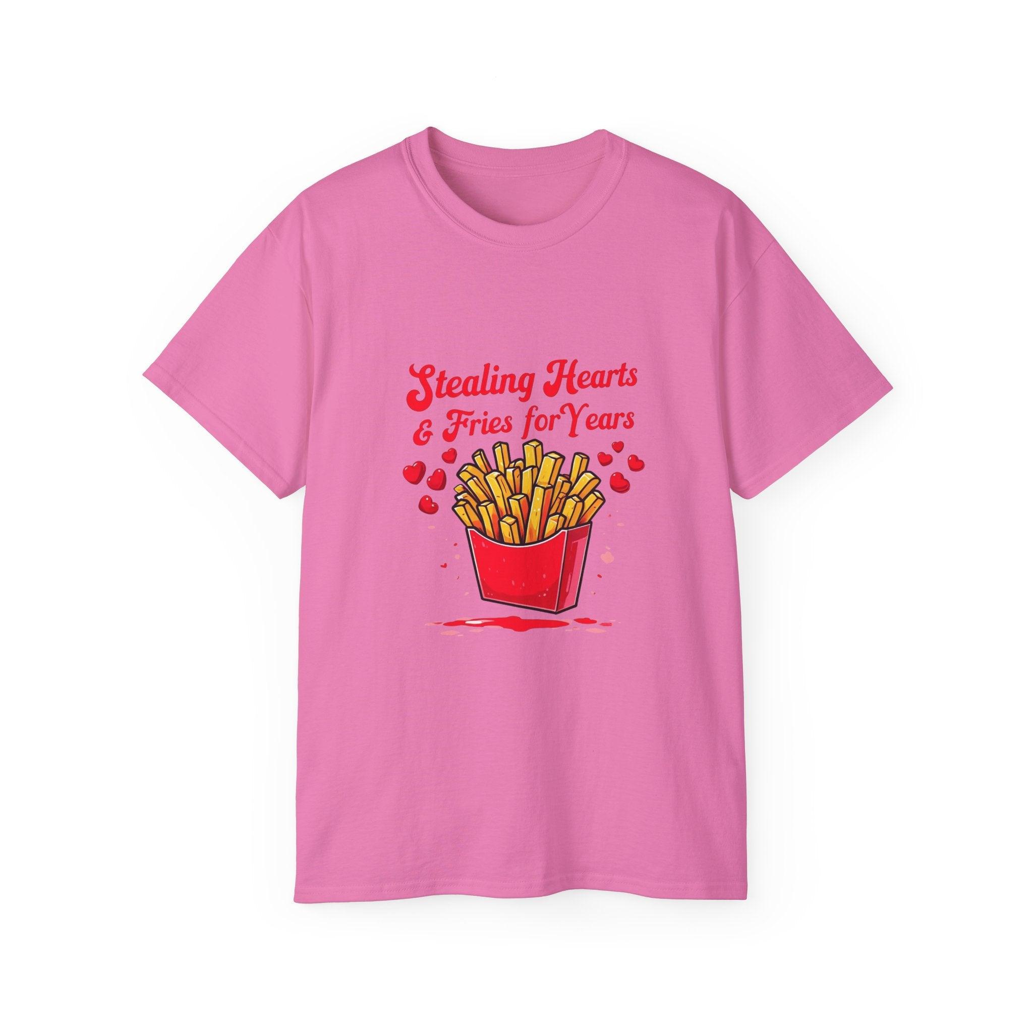 Stealing Hearts and Fries Unisex Ultra Cotton Tee