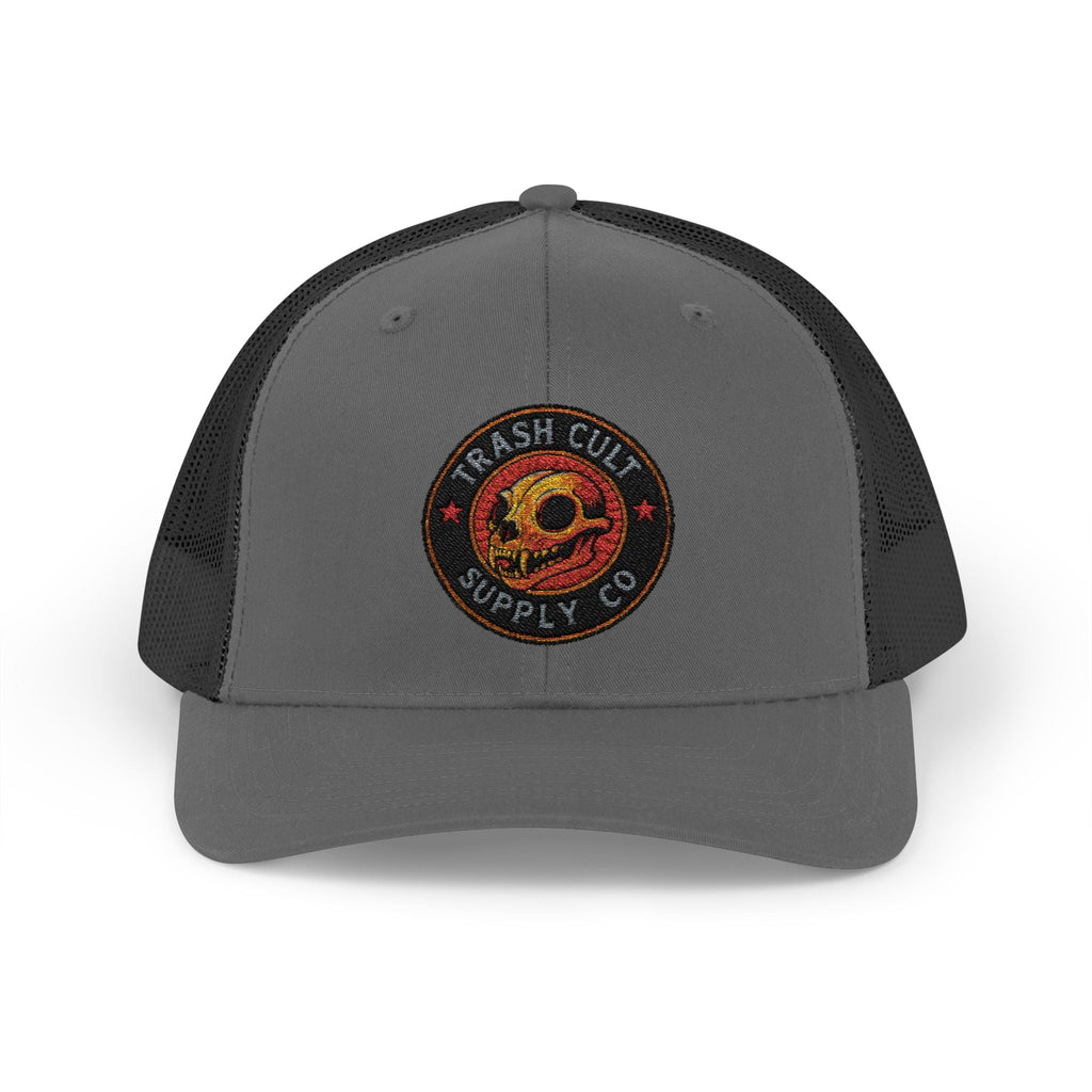Trash Cult Supply Co. Trucker Hat – Embroidered Logo Snapback Cap