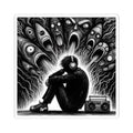 Xian Allen x Trash Cult Sticker – “Turn It Up Louder” | Screaming Faces Audio Overload Decal