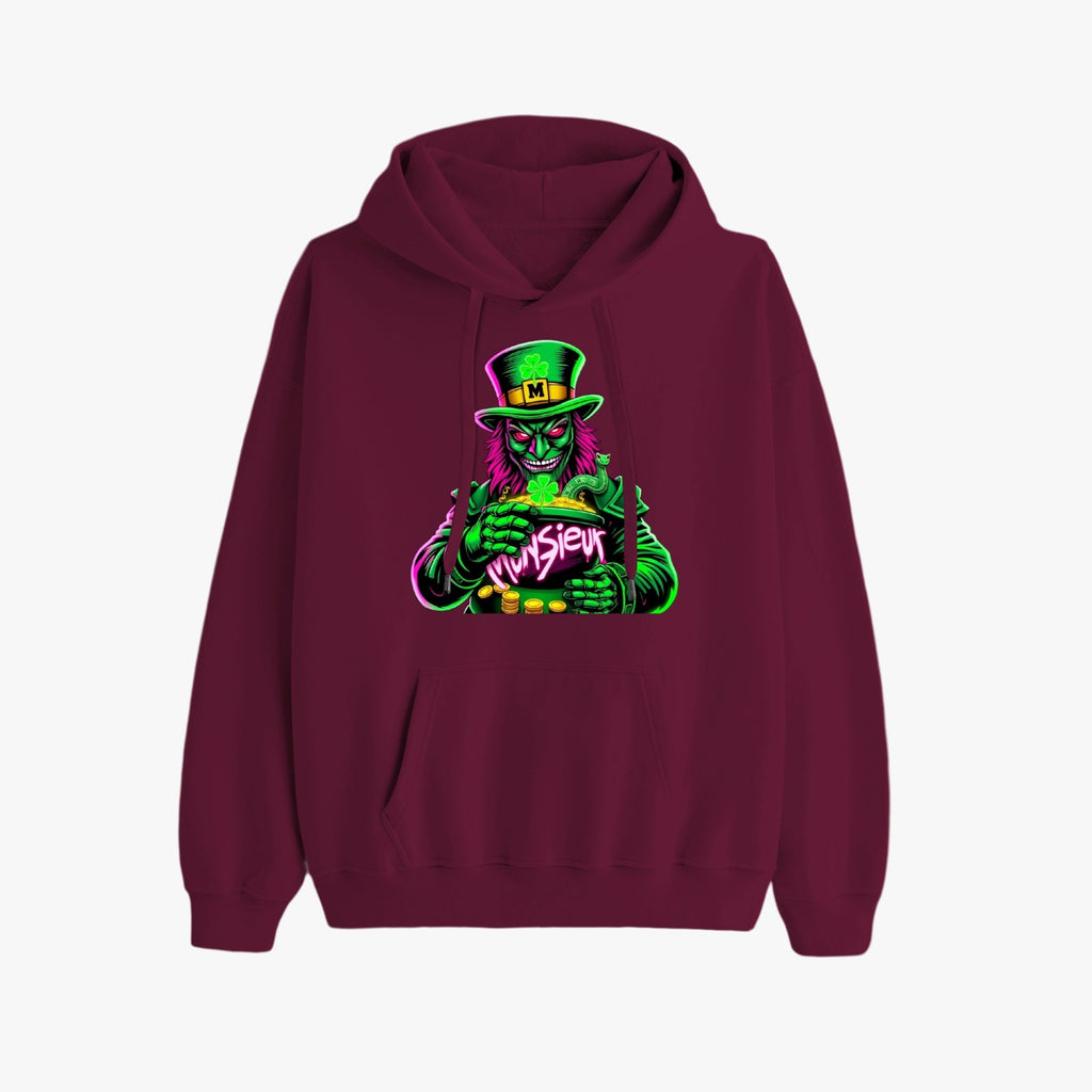St. Patrick's Day Collection Munsieur Leprechaun Mafia Unisex Premium Pullover Hoodie Sweater
