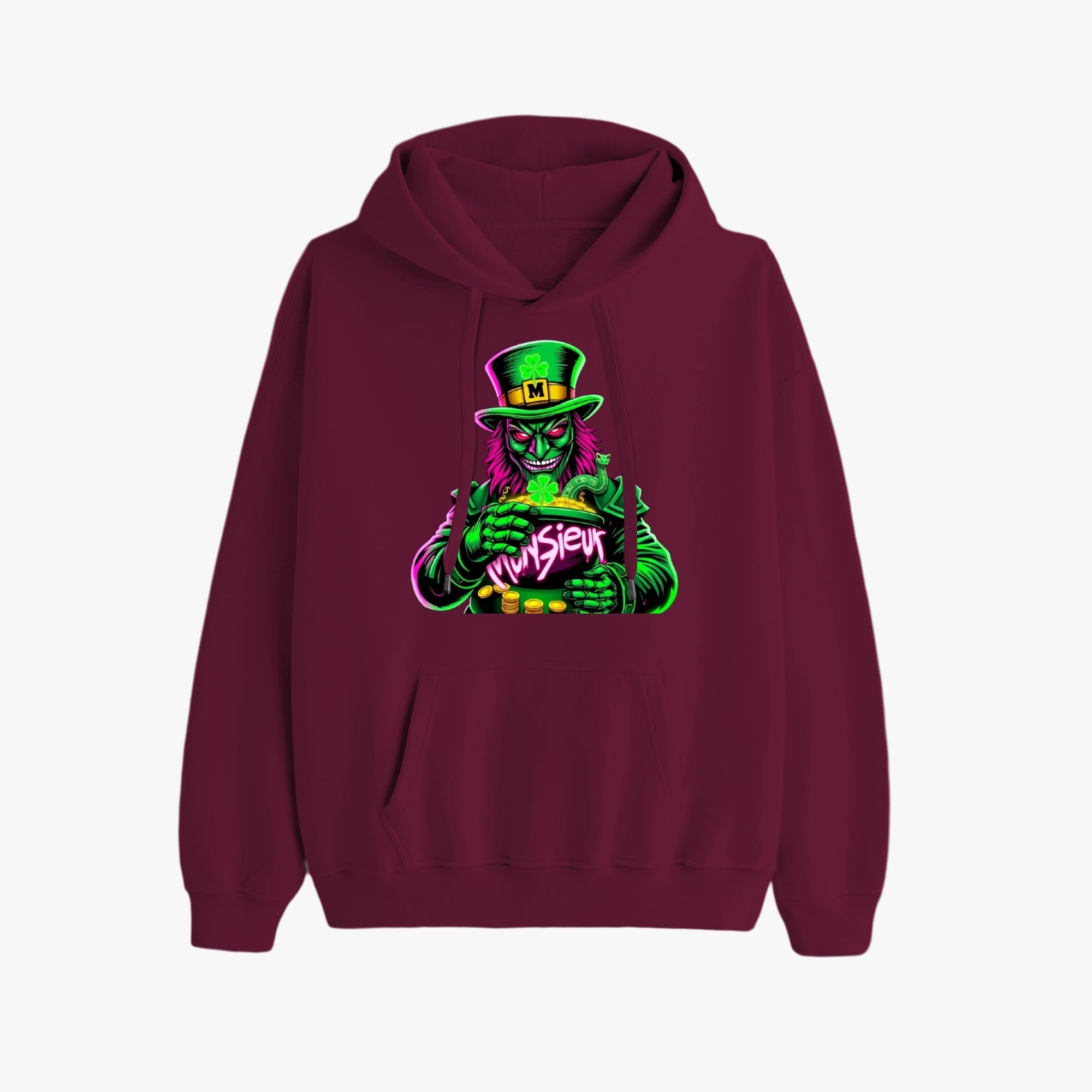 St. Patrick's Day Collection Munsieur Leprechaun Mafia Unisex Premium Pullover Hoodie Sweater