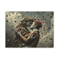 Romantic Canvas Wall Art, Love Decor for Couples, Unique Home Gift, Anniversary Decoration, Wedding Artwork