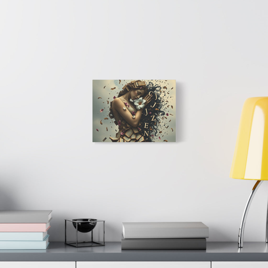 Artistic Canvas Wall Decor, Inspirational Home Art, Canvas Print for Book Lovers, Unique Gift for Readers