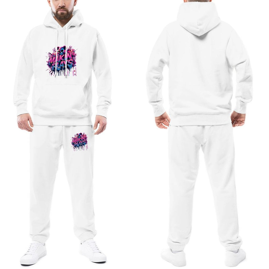 MUNSIEUR Design Graphic Hoodie Set for Men