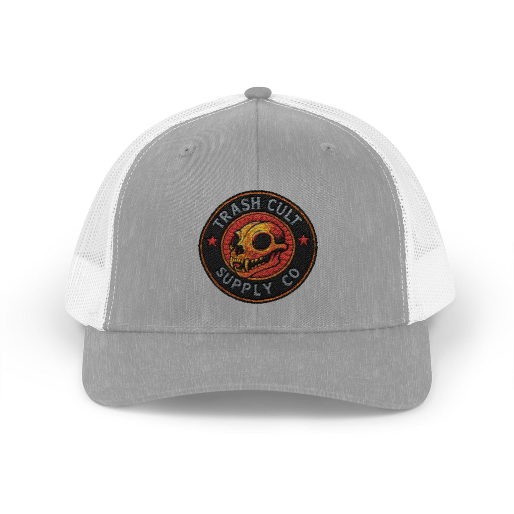 Trash Cult Supply Co. Trucker Hat – Embroidered Logo Snapback Cap