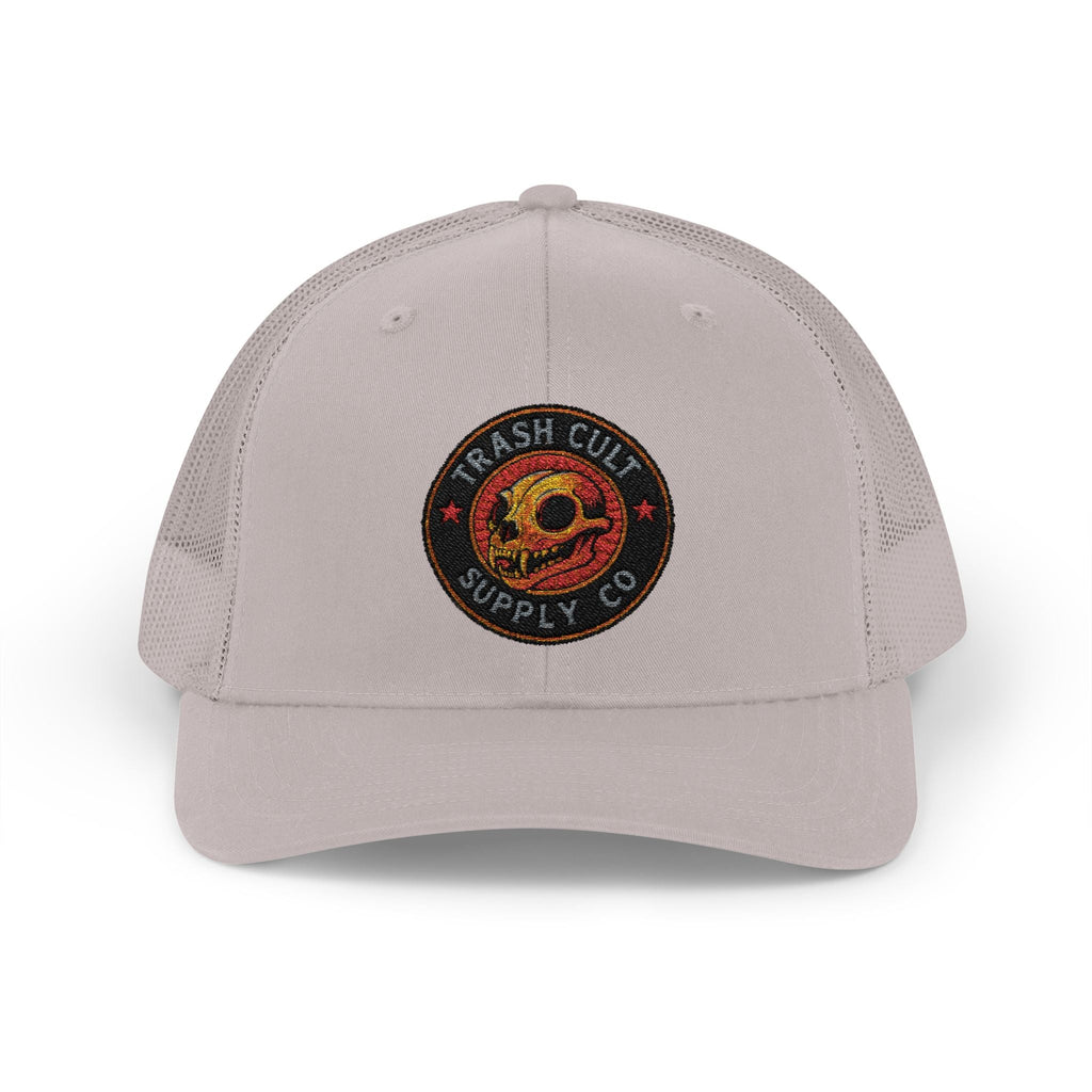 Trash Cult Supply Co. Trucker Hat – Embroidered Logo Snapback Cap