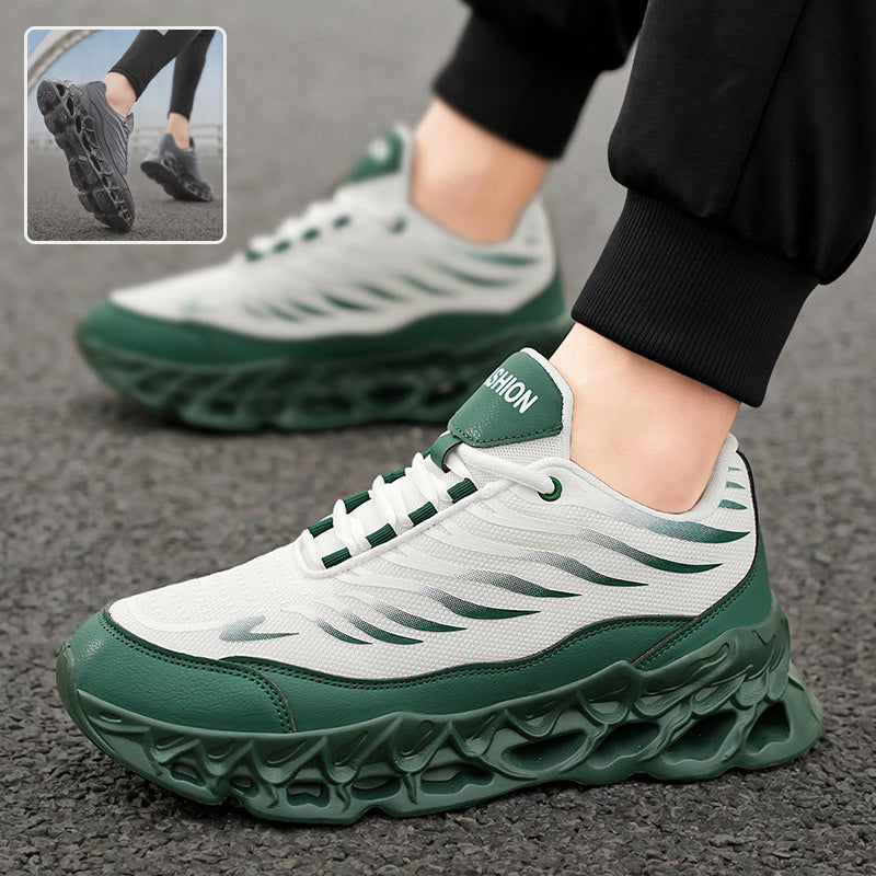 Men's Lace-up Shoes Thick-soled Daddy Vulcanized Shoes Outdoor Running Sports Casual Shoes