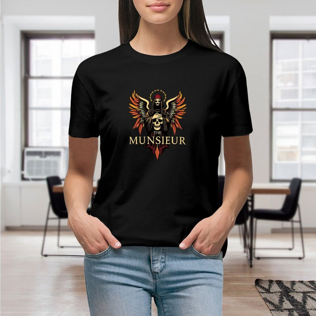 Munsieur Women's Brand T-shirt "Rebellious Angel" Designer Streetwear for Her