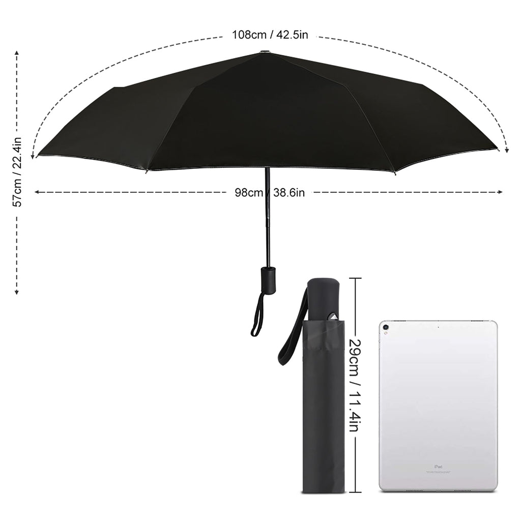 Munsieur Design Automatic Umbrella with pattern inside & black outside.