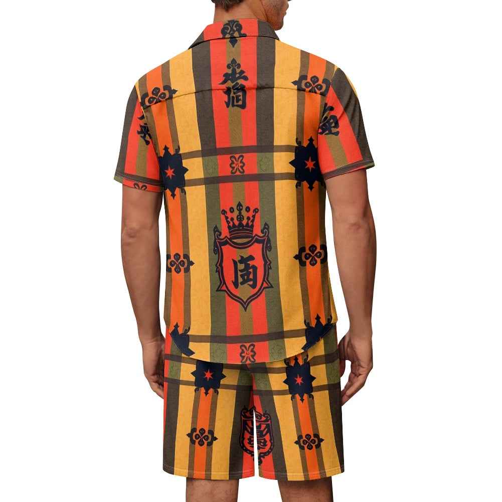 Men's Two Piece Set - Casual Shorts Outfit for Beach & Summer