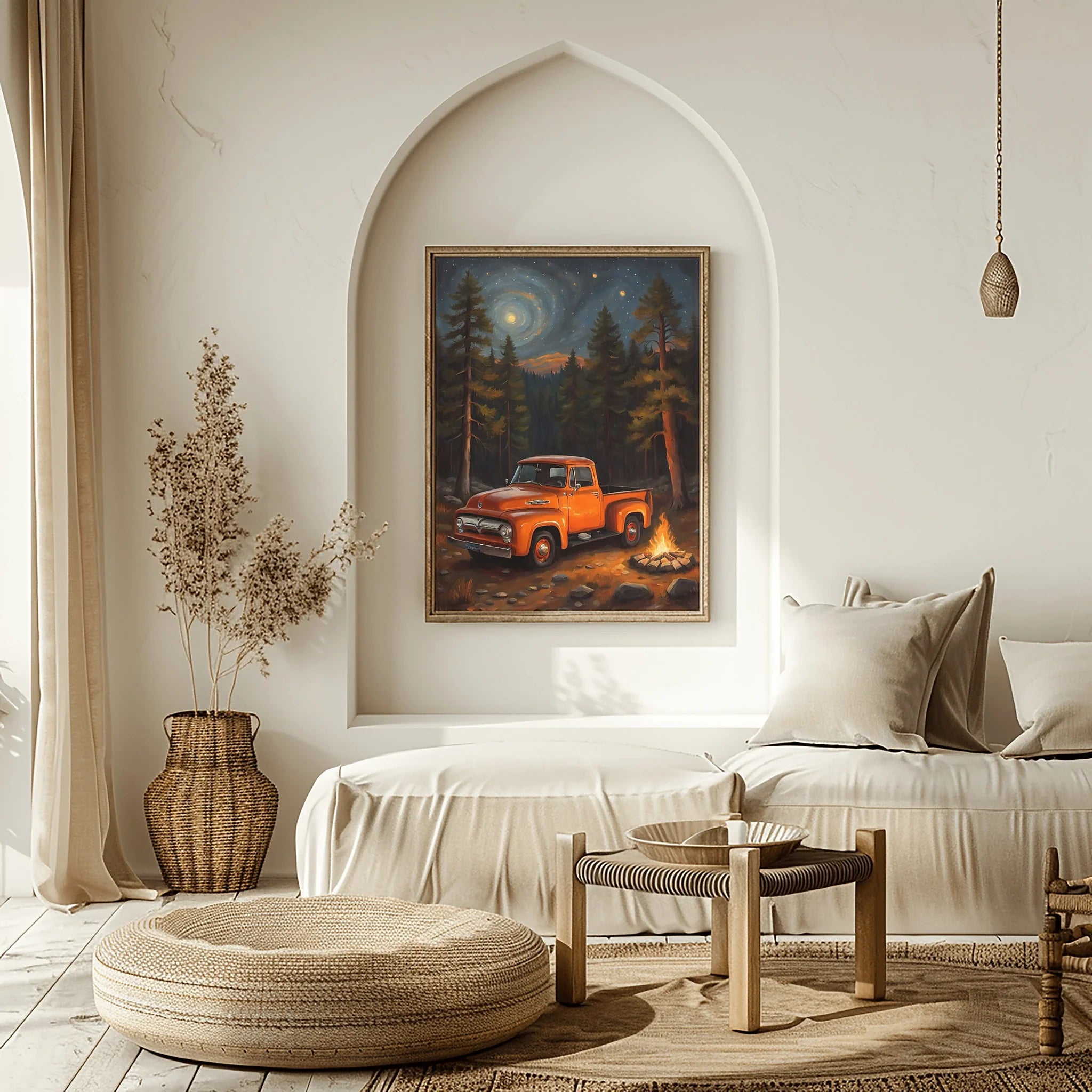 1956 Effie Classic Pickup - Night Camp Edition | Poster Canvas
