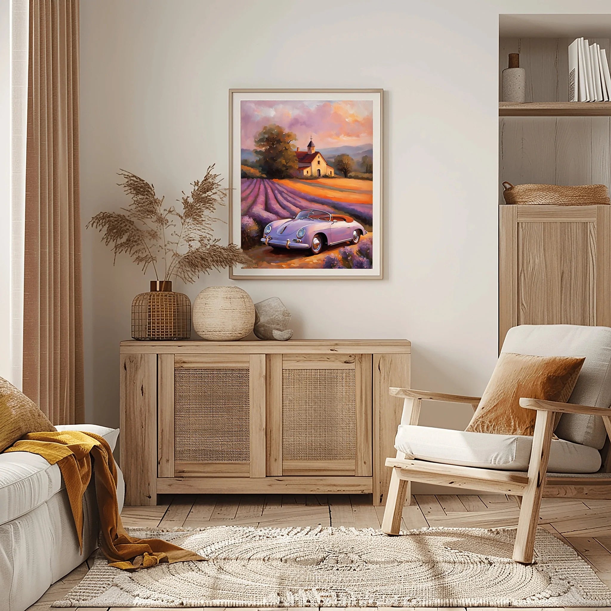 1956 German Speedster Icon - Lavender Edition | Poster Canvas