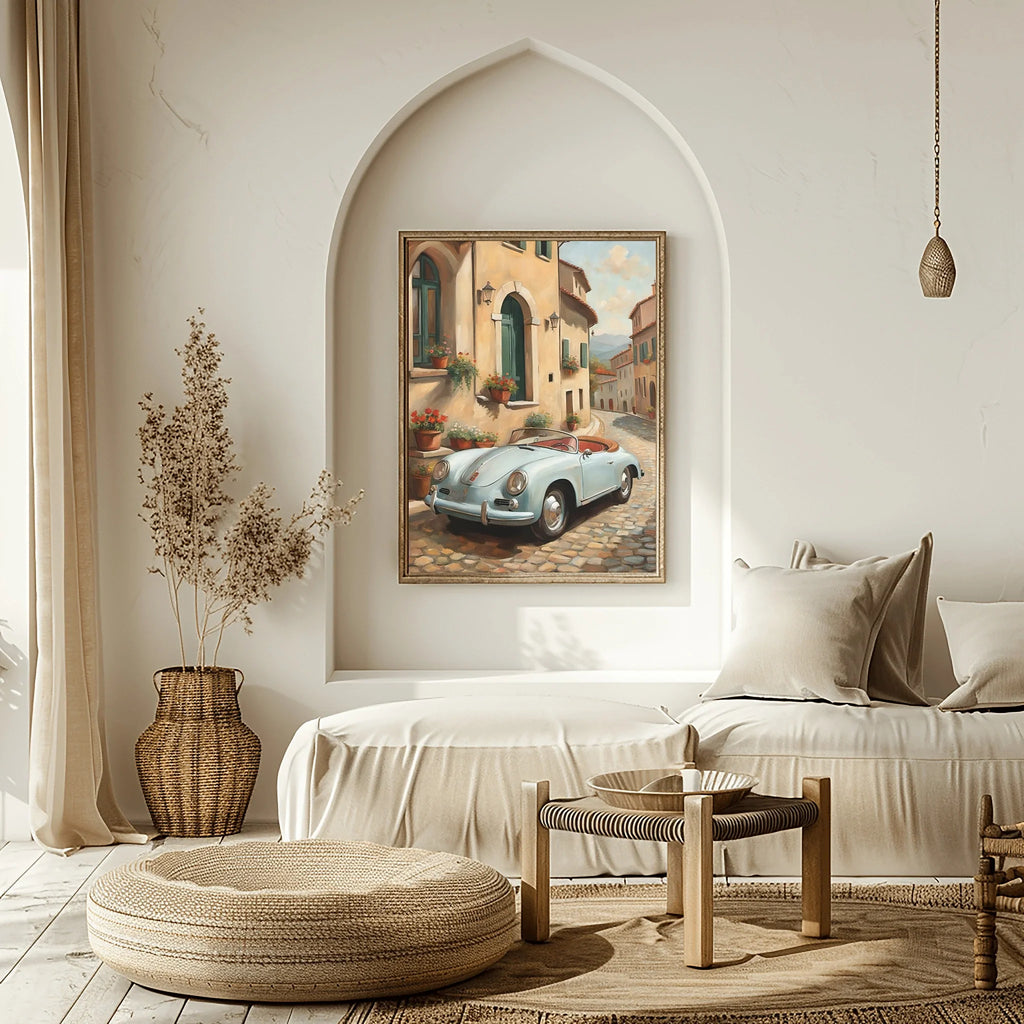 1956 German Speedster Icon - Town Edition | Poster Canvas