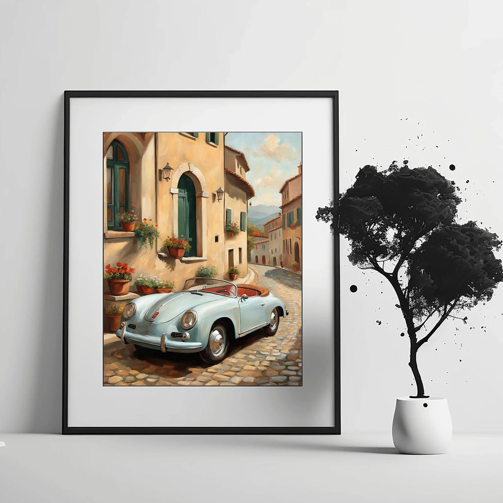 1956 German Speedster Icon - Town Edition | Poster Canvas