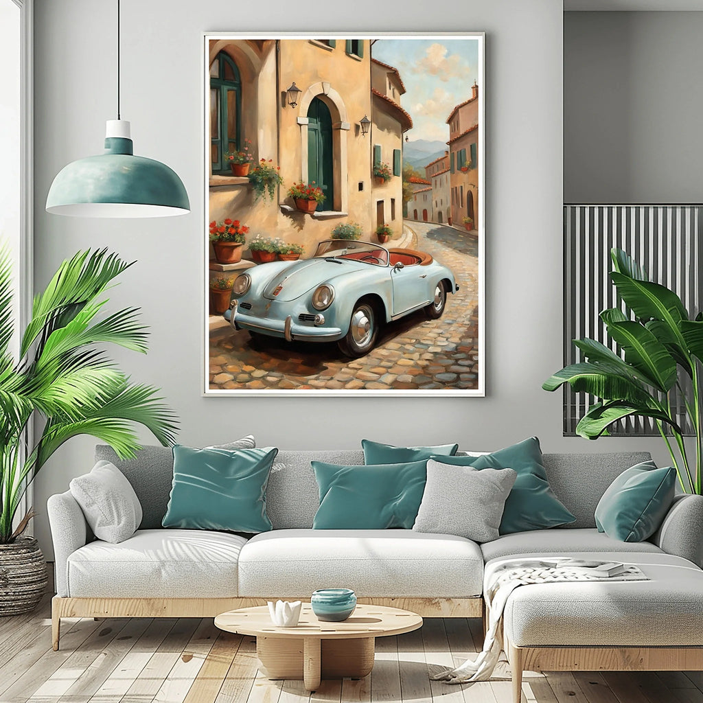 1956 German Speedster Icon - Town Edition | Poster Canvas