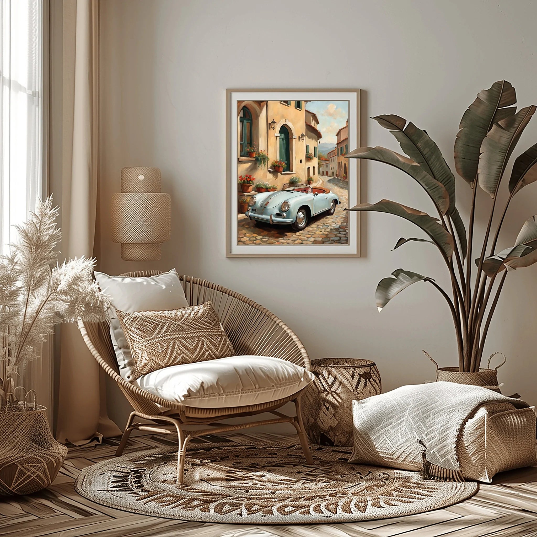 1956 German Speedster Icon - Town Edition | Poster Canvas