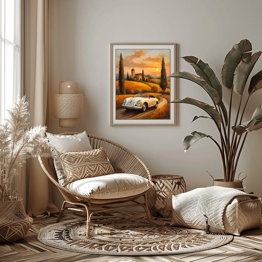 1956 German Speedster Icon - Tuscany Edition | Poster Canvas