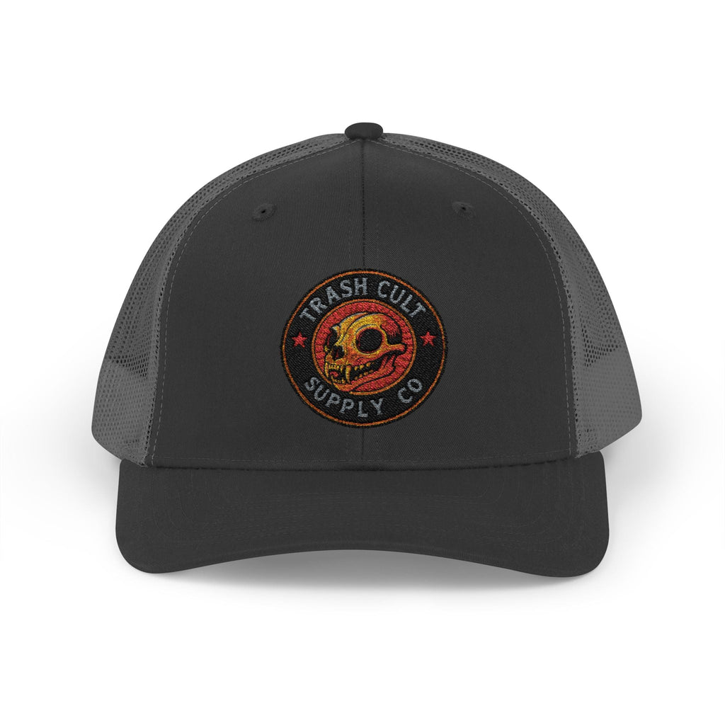 Trash Cult Supply Co. Trucker Hat – Embroidered Logo Snapback Cap
