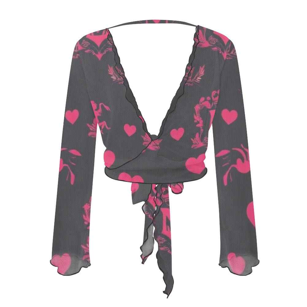 MUNSIEUR Women's Cropped T-shirt Valentine's Day Collection