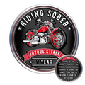 Riding Sober Recovery Affirmation Coin
