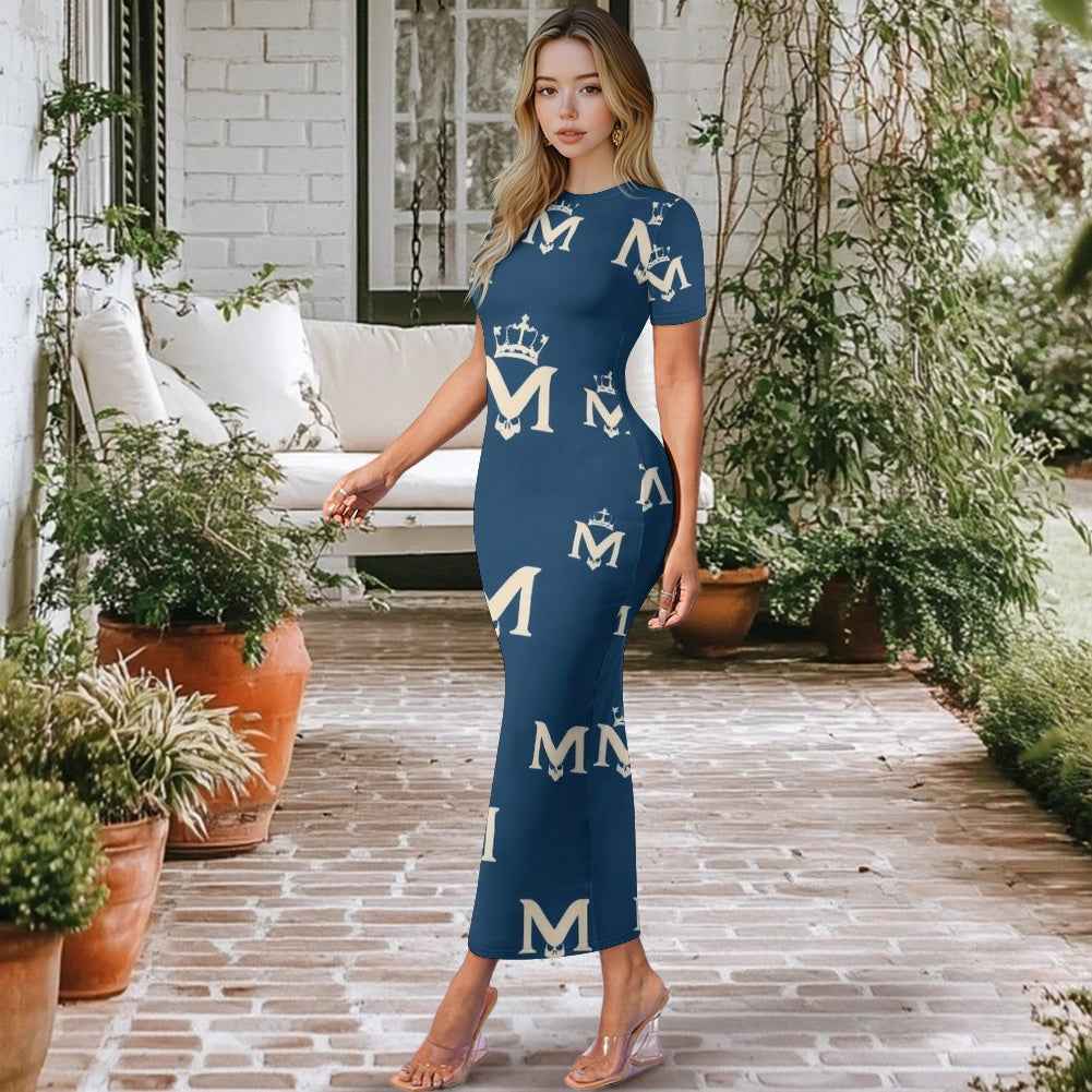 MUNSIEUR Women's Long Sleeve Dress - Luxury Gothic Streetwear
