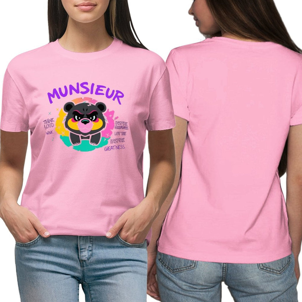 Women's Munsieur T-shirt "Think Loud" Teddy Bear T-shirt