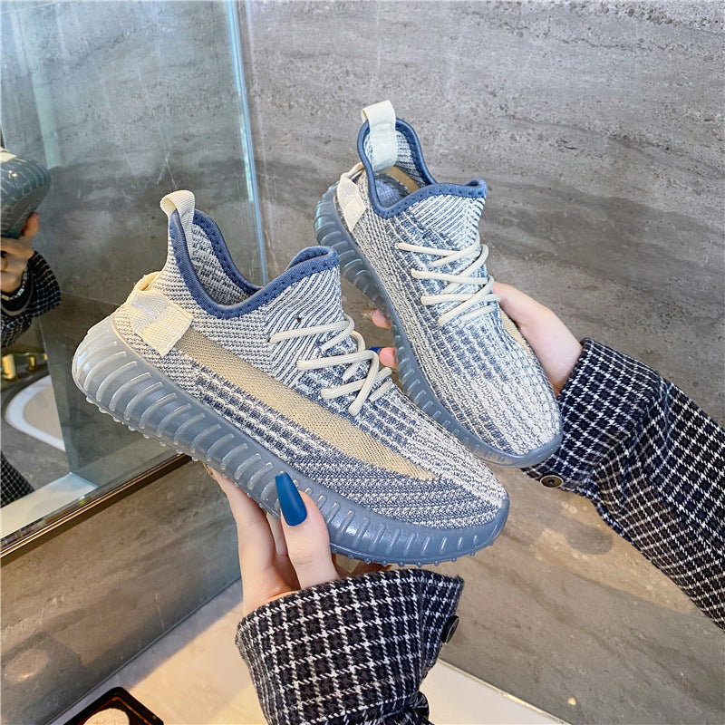 Women's Mesh Lace-Up Platform Athletic Sneakers