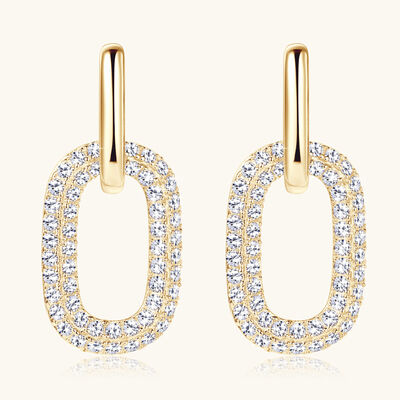 2.16 Carat Moissanite 925 Sterling Silver Earrings